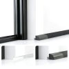 1/2 Inch Quarter Round Molding WURJHSONG Peel and Stick Black 79in-2
