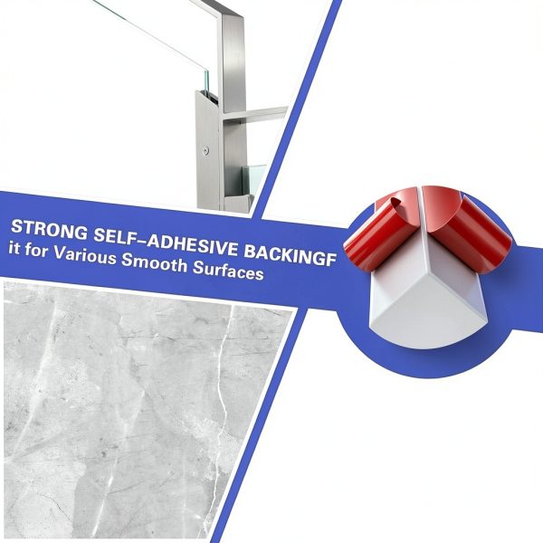 Flexible Quarter Round Molding, Peel and Stick, Corner Molding Trim, Waterproof Rubber Edge Molding Quadrilateral Trim for Wall Corner Countertops, 0.7×0.7 (White 39Inch)-3