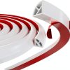 Flexible Quarter Round Molding,118 Inch Peel and Stick Silicone Quarter Round Shoe Molding,Caulk Strip for Wall Edge Floor Corner,Bendable Self-Adhesive Baseboard Trim for Countertop Cabinet and Stair-0