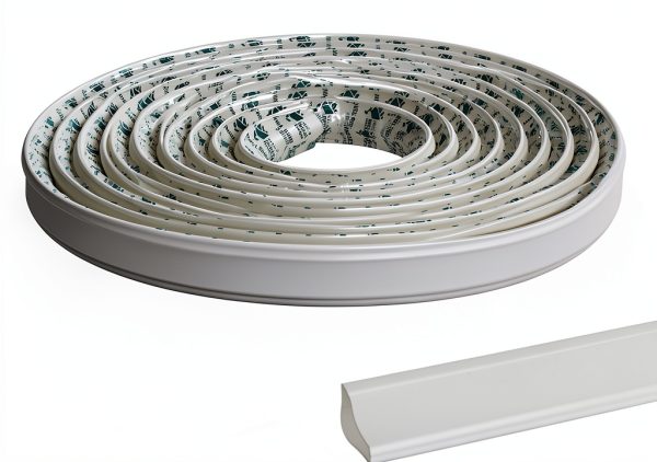 Peel and Stick Corner Trim Molding 16ft Off-White LUKLUKSEON NBR-7