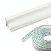 Peel and Stick Corner Trim Molding 16ft Off-White LUKLUKSEON NBR-0