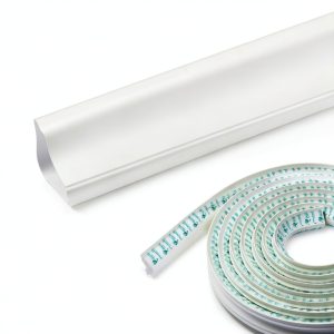Peel and Stick Corner Trim Molding 16ft Off-White LUKLUKSEON NBR-0