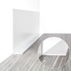 Flexible Baseboard Trim Duzzy 5in x 20ft Peel and Stick Black-3