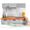 Peel and Stick Corner Trim Molding 16ft Off-White LUKLUKSEON NBR-6