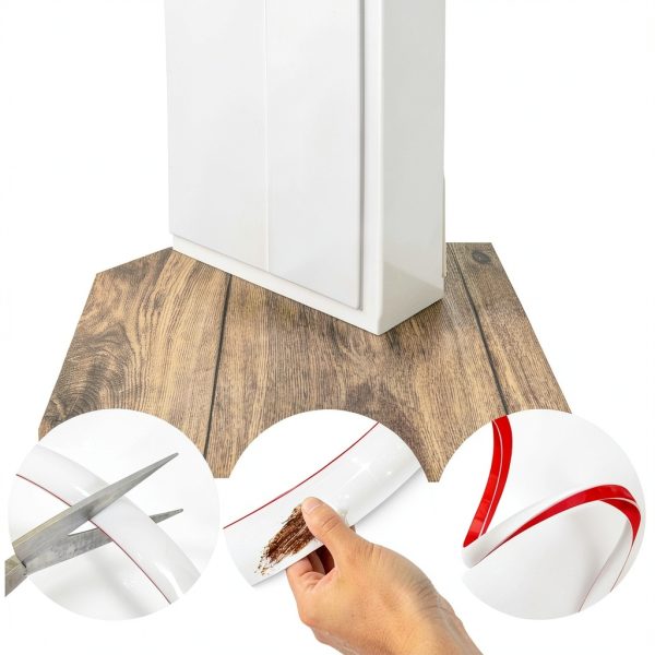 Flexible Quarter Round Molding ToLanbbt 120in Peel‑and‑Stick Trim-3