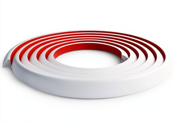 Flexible Quarter Round Molding Conwang 196in Silicone Trim White-1