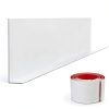 Flexible Baseboard Trim Duzzy 5in x 20ft Peel and Stick Black-0