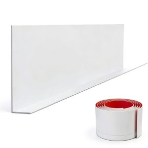 Flexible Baseboard Trim Duzzy 5in x 20ft Peel and Stick Black-0
