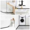 Flexible Quarter Round Molding Peel and Stick Rubber Trim Molding Double-Sided Self Adhesive Wall Corner Trim for Floor, Bathrooms, Countertops (1/2” W x 1/2” H x 3.3 Ft, Black)-5