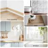 Flexible Quarter Round Molding Trim Peel and Stick 118Inch White,Small Self Adhesive Silicone Shoe Moulding,Bendable Mini Waterproof Caulk Strip for Baseboard,Wall,Bathtub,Floor,Bathroom,Crown-7