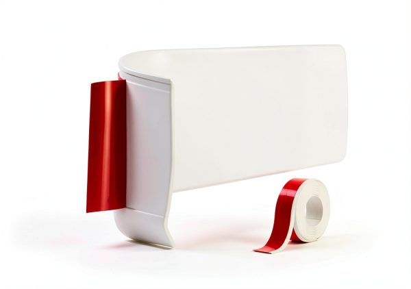 Peel and Stick Baseboard Trim Yu Huan 2.1in x 20ft White Vinyl Base-0