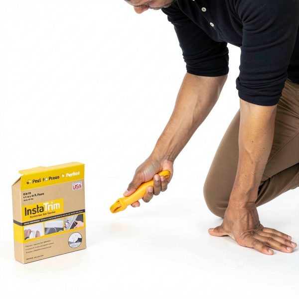 InstaTrim Trim Applicator 1/2 and 3/4 Inch Adhesive Molding Yellow-5