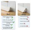Flexible Quarter Round Molding Trim Peel and Stick 118Inch White,Small Self Adhesive Silicone Shoe Moulding,Bendable Mini Waterproof Caulk Strip for Baseboard,Wall,Bathtub,Floor,Bathroom,Crown-4