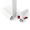 Flexible Quarter Round Molding Conwang 196in Silicone Trim White-0